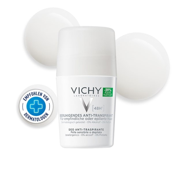 VICHY Anti-Transpirant 48h sensitiv Packshot mit Derm Logo