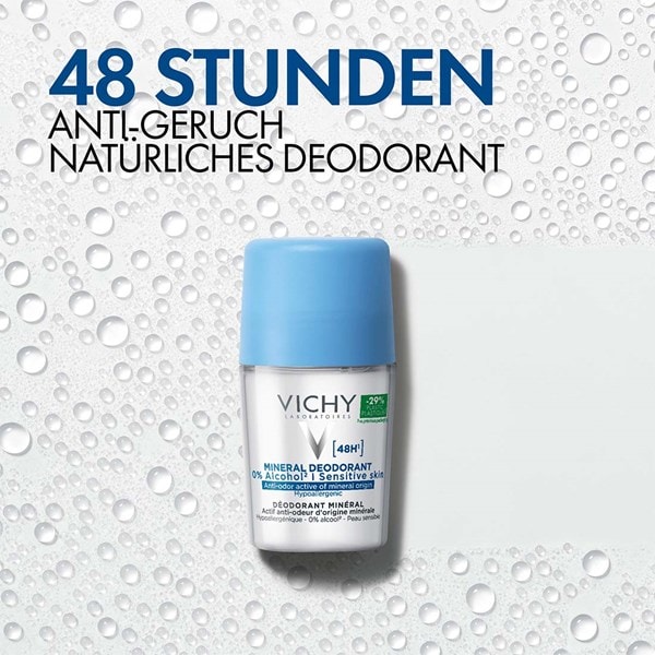 VICHY Mineral 48h Deodorant. Natürliches Deodorant für 48 Stunden Schutz gegen Gerüche.