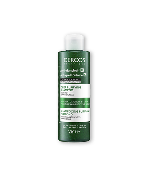 VICHY DERCOS AntiDandruff K Deep Purifying Shampoo Adherent Dandruff Sebum 250ml