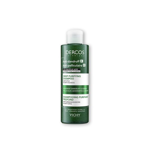 VICHY DERCOS AntiDandruff K Deep Purifying Shampoo Adherent Dandruff Sebum 250ml