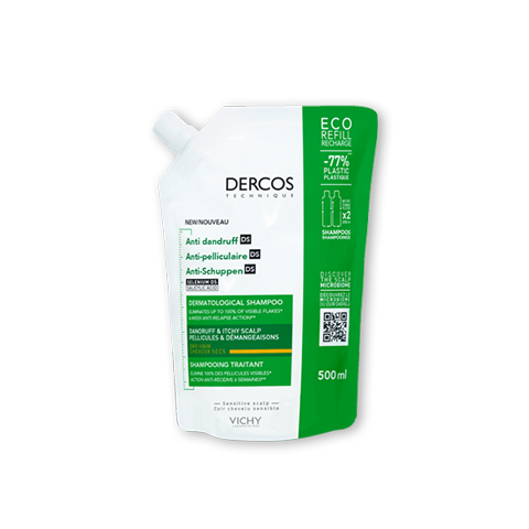 DERCOS Anti Schuppen Shampoo trockenes Haar Nachfuellpack Packshot 1