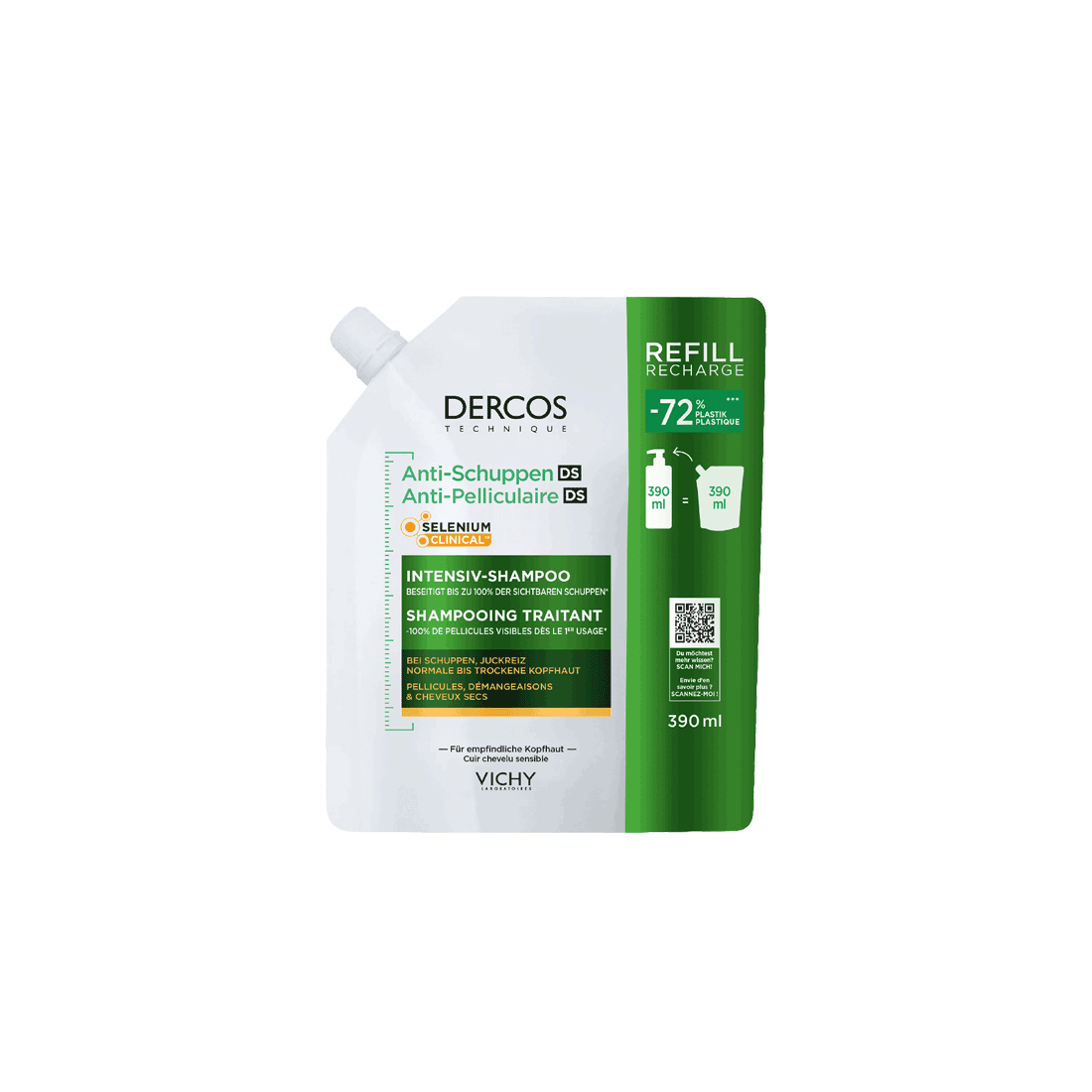 DERCOS REFILL Packs Normale trockene Kopfhaut
