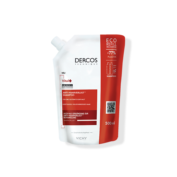 Plan produit 1 de la recharge de shampoing vitalité DERCOS