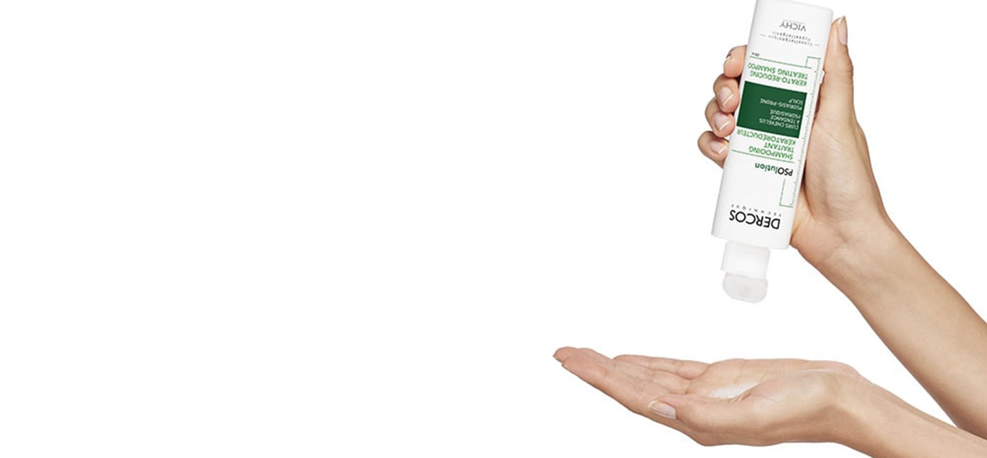 DERCOS PSOlution Pflegeshampoo Anwendung