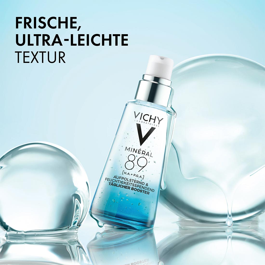 Vichy Minéral 89 Serum mit frischer, ultra-leichter Textur
