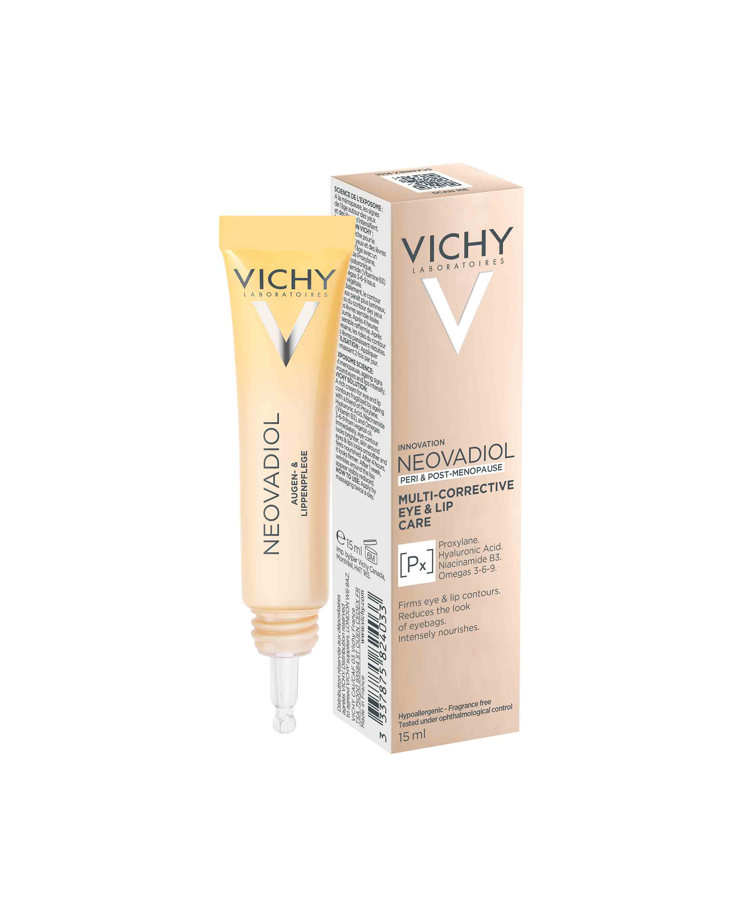 Plan produit 2 du soin contour des yeux et lèvres NEOVADIOL