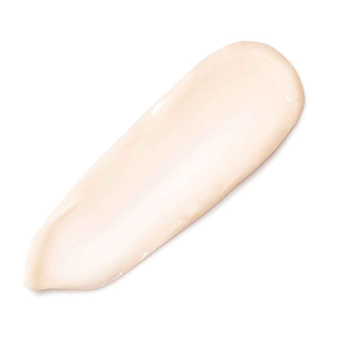 Nahaufnahme eines Creme-Abstrichs, der die Textur und Konsistenz des Produkts zeigt.