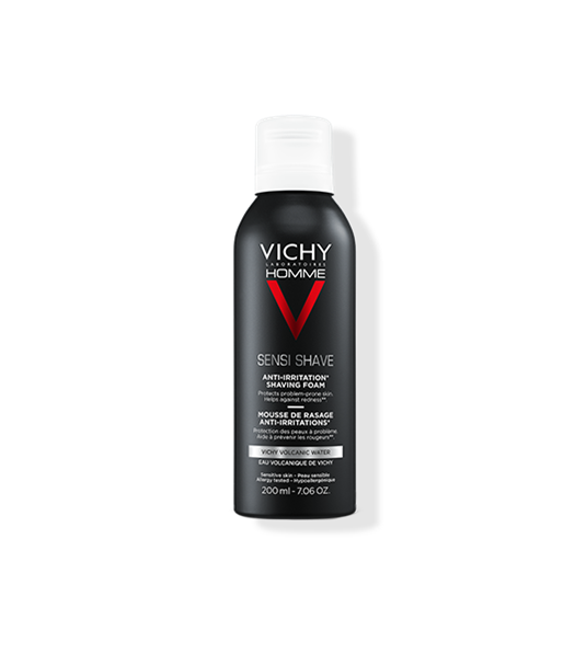 Vichy HOMME Sensi Shave Rasierschaums, ideal für empfindliche Männerhaut