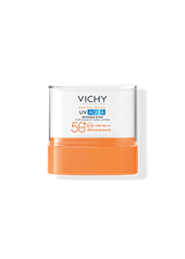 Vichy Capital Soleil UV Aqua Invisible Stick SPF 50+ pour le visage et les lèvres, sur l’image il est indiqué : très haute protection