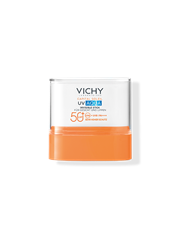 Vichy Capital Soleil UV Aqua Invisible Stick LSF 50+ für Gesicht und Lippen, im Bild steht: sehr hoher Schutz